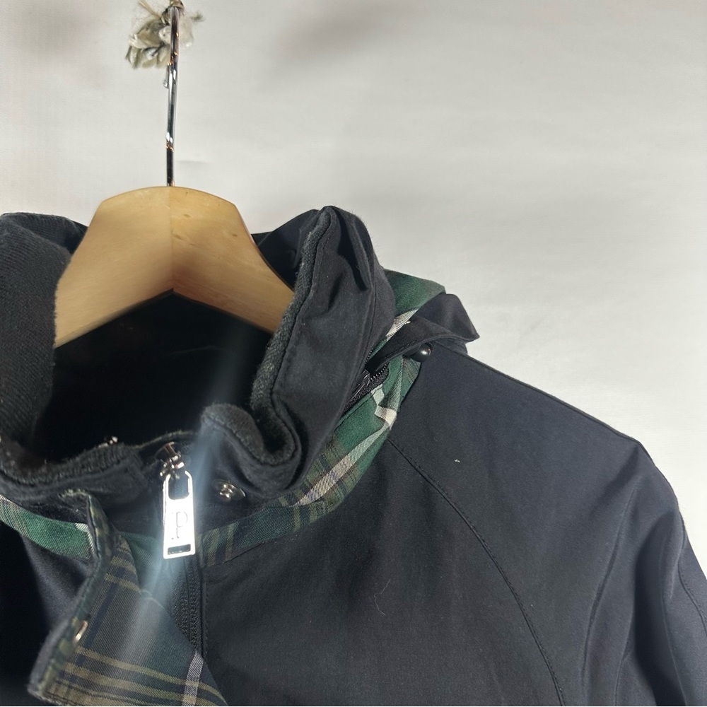 Pendleton Black Rain Jacket With Hood Zipper Clos… - image 3